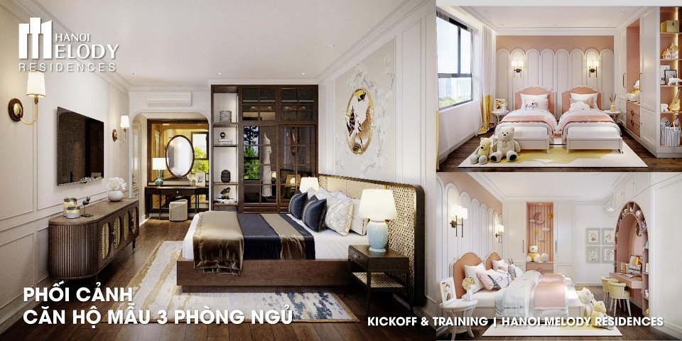 nội thất bàn giao chung cư ha noi melody