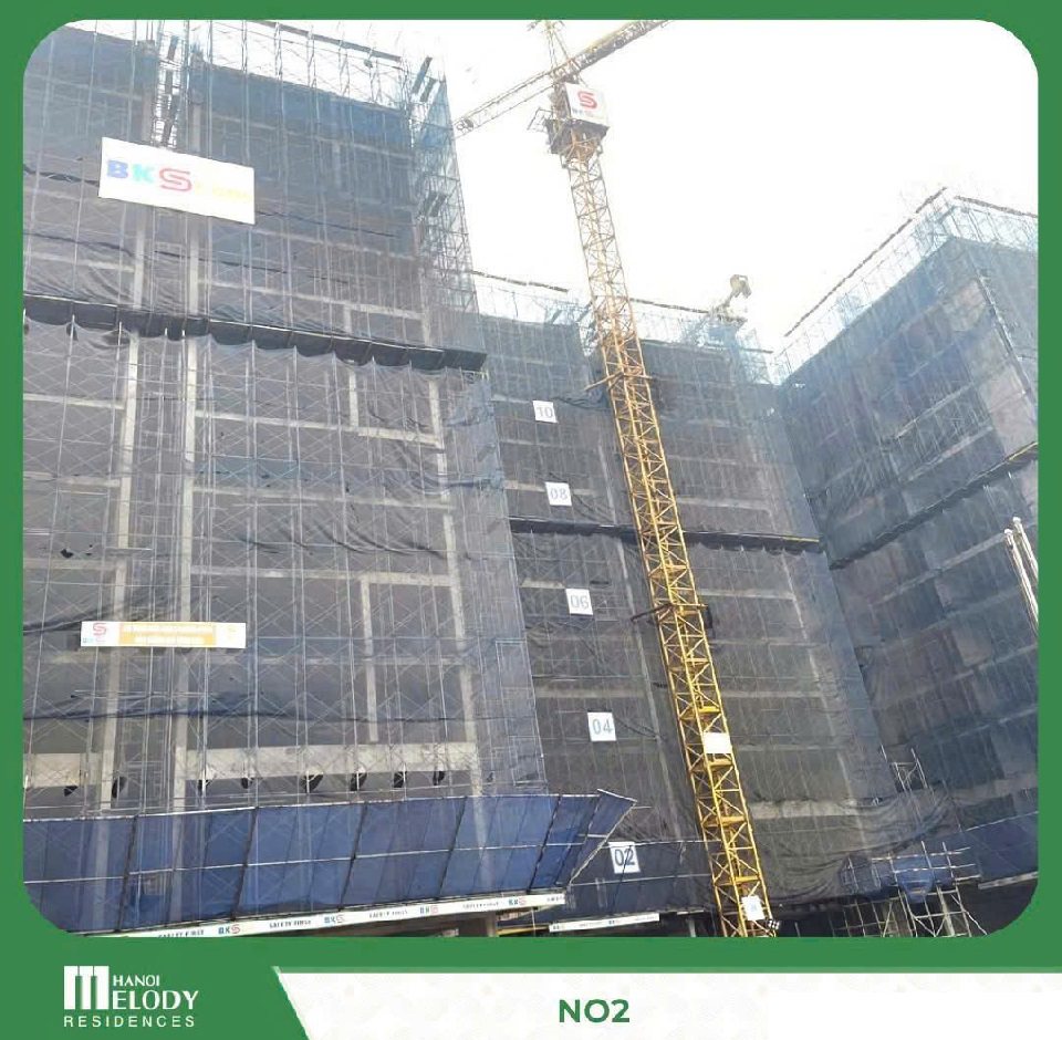 tiến độ dự án Hanoi Melody Residences