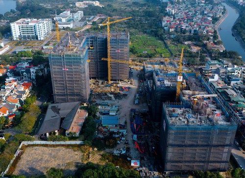tiến độ dự án hanoi melody linh đàm 2025