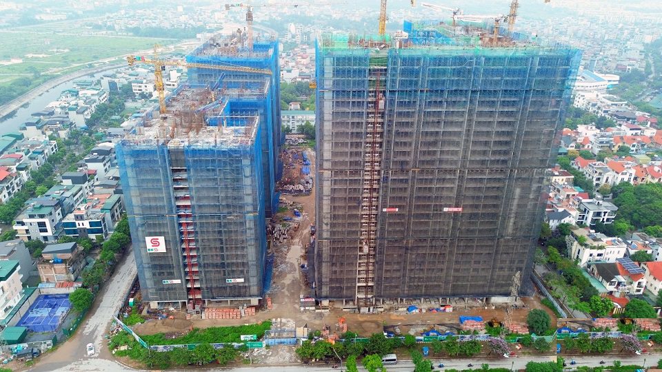 tiến độ dự án hanoi melody residences